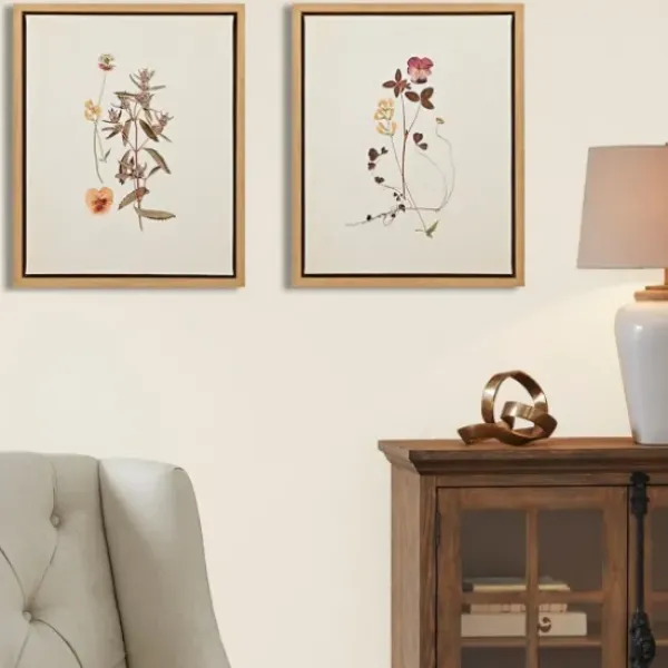 Framed Art-Kirkland's Home Martha Stewart French Herbarium Framed Art Set Ivory