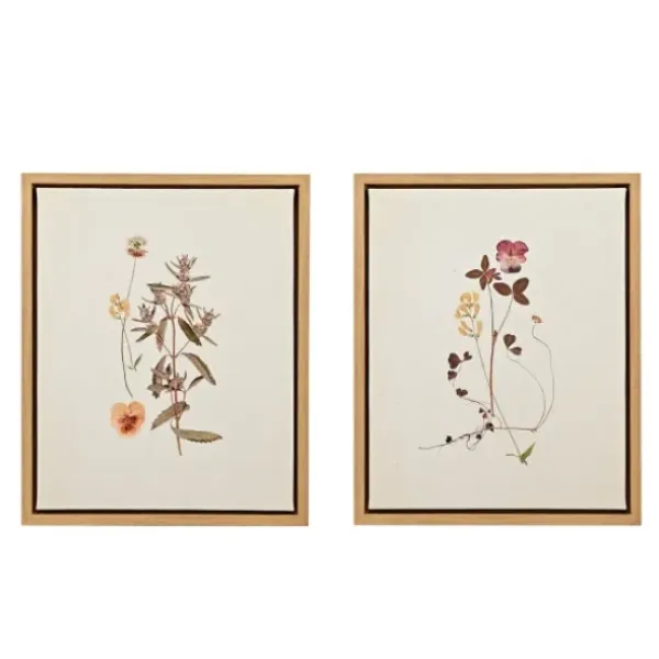 Framed Art-Kirkland's Home Martha Stewart French Herbarium Framed Art Set Ivory