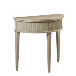 Console Tables-Kirkland's Home Martha Stewart Half Moon Console Table Tan