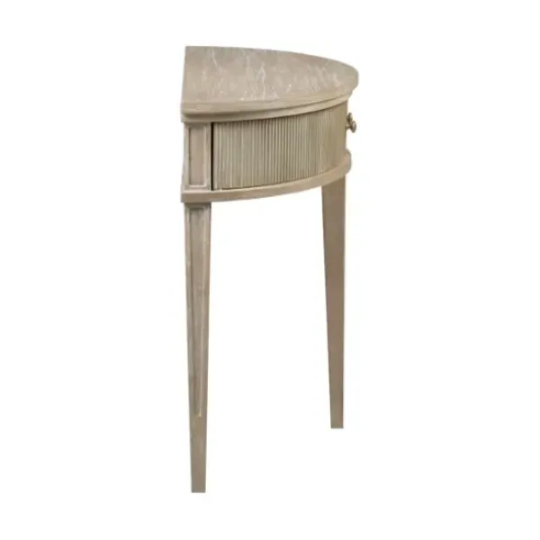 Console Tables-Kirkland's Home Martha Stewart Half Moon Console Table Tan