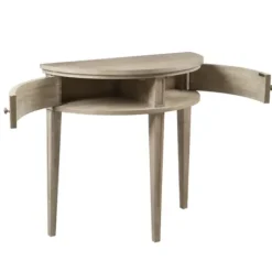 Console Tables-Kirkland's Home Martha Stewart Half Moon Console Table Tan
