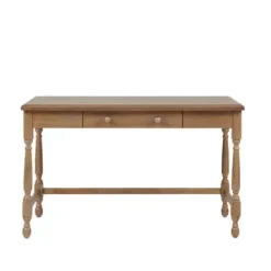 Office Furniture-Kirkland's Home Martha Stewart Natural Wood Turned Legs Desk