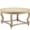 Coffee Tables-Kirkland's Home Martha Stewart Round Coffee Table Tan