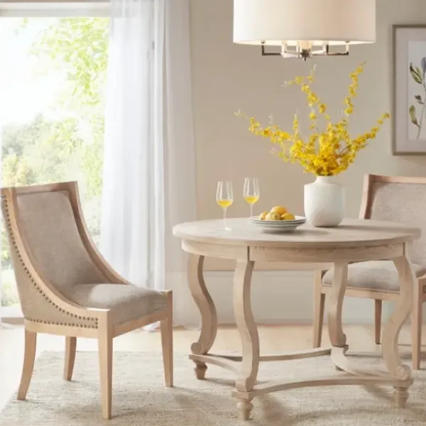 Dining Chairs-Kirkland's Home Martha Stewart Swoop Back Dining Chair Tan
