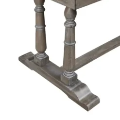 Dining Tables-Kirkland's Home Martha Stewart Tiffany Pedestal Dining Table Gray