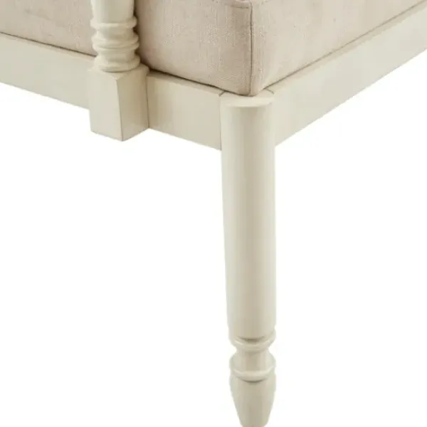Accent Chairs-Kirkland's Home Martha Stewart Toni Accent Chair Ivory