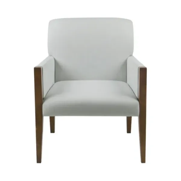 Accent Chairs-Kirkland's Home Martha Stewart Wood Trim Accent Chair Ivory