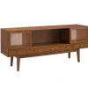 Tv Stands & Media Consoles-Kirkland's Home Martina Midcentury Woven Cane Media Cabinet Brown