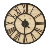 Clocks-Kirkland's Home Mason Metal And Wood Wall Clock