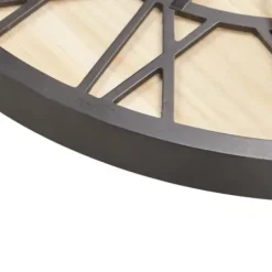 Clocks-Kirkland's Home Mason Metal And Wood Wall Clock