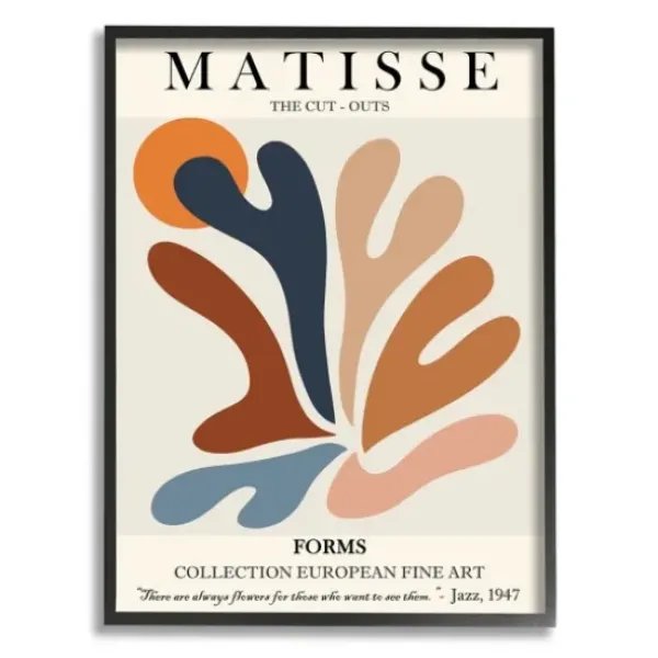 Canvas Art-Kirkland's Home Matisse Abstract Framed Canvas Art Print Multi