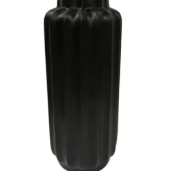 Vases-Kirkland's Home Matte Abstract Cylinder Vase Gold