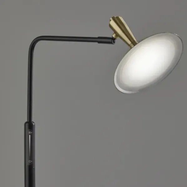 Floor Lamps-Kirkland's Home Matte Black Adjustable Light And Color Floor Lamp Gold