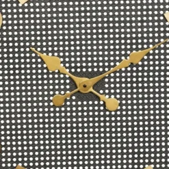 Clocks-Kirkland's Home Matte Black Iron Wall Clock, 32 In.