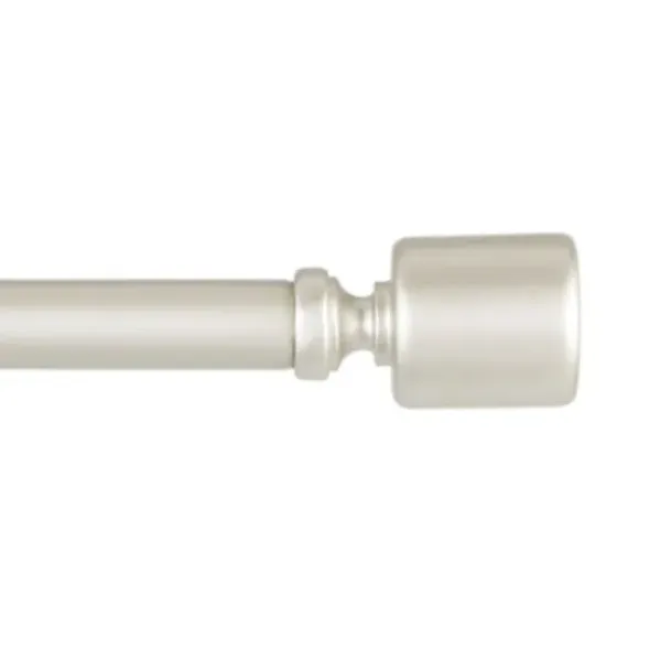 Curtain Rods & Hardware-Kirkland's Home Matte Black Modern Twist Curtain Rod, 72 In.