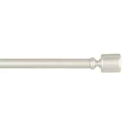 Curtain Rods & Hardware-Kirkland's Home Matte Black Modern Twist Curtain Rod, 72 In.
