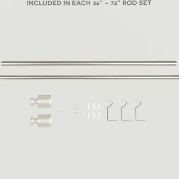 Curtain Rods & Hardware-Kirkland's Home Matte Black Modern Twist Curtain Rod, 72 In.