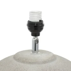 Table Lamps-Kirkland's Home Matte Black Ombre Textured Table Lamp, 23 In. White