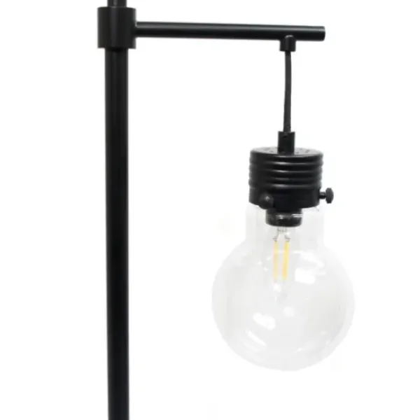 Floor Lamps-Kirkland's Home Matte Black Stephen Floor Lamp Clear