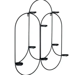 Sconces-Kirkland's Home Matte Black Tealight Wall Sconce
