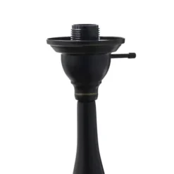 Floor Lamps-Kirkland's Home Matte Bronze And White Reading Arm Torchiere Brown