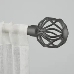 Curtain Rods & Hardware-Kirkland's Home Matte Bronze Catherine Curtain Rod, 120 In.