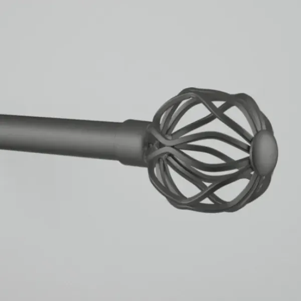 Curtain Rods & Hardware-Kirkland's Home Matte Bronze Catherine Curtain Rod, 120 In.