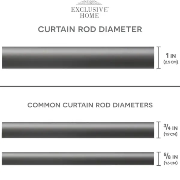 Curtain Rods & Hardware-Kirkland's Home Matte Bronze Catherine Curtain Rod, 120 In.