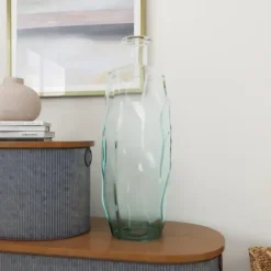 Vases-Kirkland's Home Matte Ceramic Vases, Set Of 3 Black