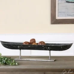 Decorative Bowls & Jars-Kirkland's Home Matte Footed Stoneware Bowl Black