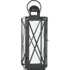 Lanterns-Kirkland's Home Matte Lattice Lanterns, Set Of 2 Black