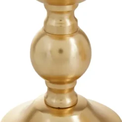 Candle Holders-Kirkland's Home Matte Metal 3-Pc. Pillar Candle Holder Set Gold