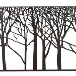 Wall Plaques-Kirkland's Home Matte Metal Tree Frame Wall Plaque Black