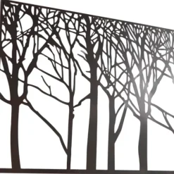 Wall Plaques-Kirkland's Home Matte Metal Tree Frame Wall Plaque Black