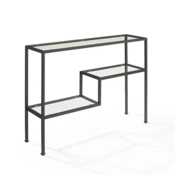 Console Tables-Kirkland's Home Matte Multi Level Console Table Black
