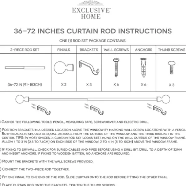 Curtain Rods & Hardware-Kirkland's Home Matte Nickel Rhys Cylinder Curtain Rod, 120 In.