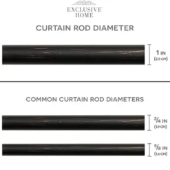 Curtain Rods & Hardware-Kirkland's Home Matte Nickel Stacked Cylinder Curtain Rod, 72 In.