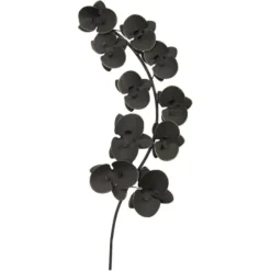 Wall Plaques-Kirkland's Home Matte Orchid Plaque Black