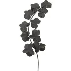 Wall Plaques-Kirkland's Home Matte Orchid Plaque Black