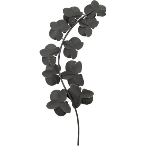 Wall Plaques-Kirkland's Home Matte Orchid Plaque Black