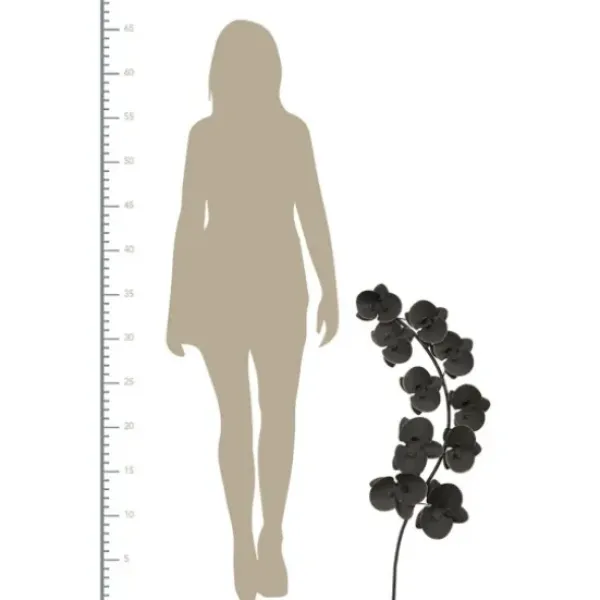 Wall Plaques-Kirkland's Home Matte Orchid Plaque Black