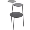 Accent & End Tables-Kirkland's Home Matte Overlapping 3-Tier Side Table Black