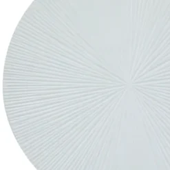 Wall Plaques-Kirkland's Home Matte Ribbed Sunburst Wall Plates, Set Of 3 White