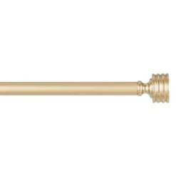 Curtain Rods & Hardware-Kirkland's Home Matte Silver Modern Twist Curtain Rod, 120 In.