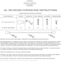 Curtain Rods & Hardware-Kirkland's Home Matte Silver Modern Twist Curtain Rod, 120 In.