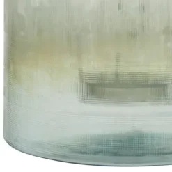 Candle Holders-Kirkland's Home Matte Turquoise Glass Candle Holder Blue