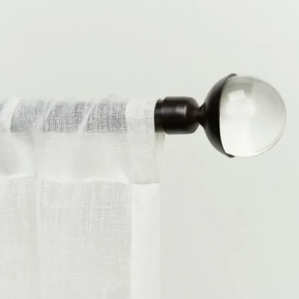 Curtain Rods & Hardware-Kirkland's Home Matte White Open Sphere Curtain Rod, 72 In.
