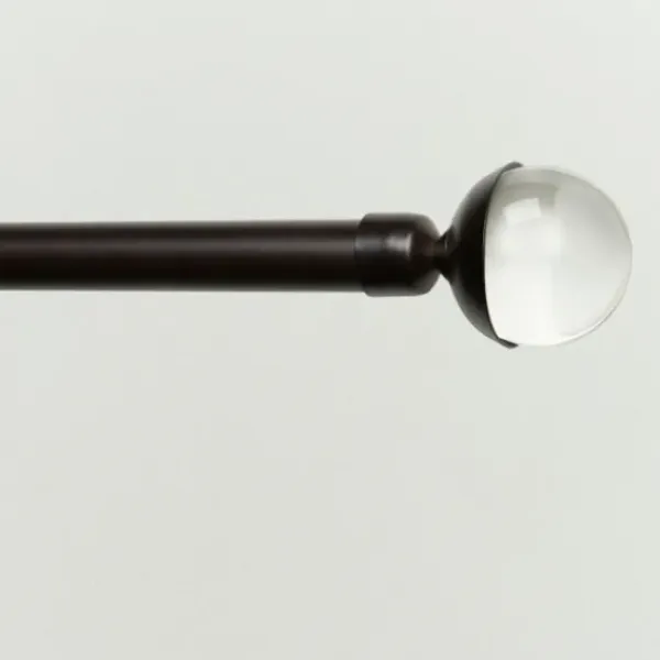 Curtain Rods & Hardware-Kirkland's Home Matte White Open Sphere Curtain Rod, 72 In.