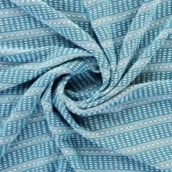 Blankets & Throws-Kirkland's Home Maui Striped Fringe Throw Blue