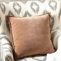 Pillows-Kirkland's Home Mauve Chenille Throw Pillow Pink